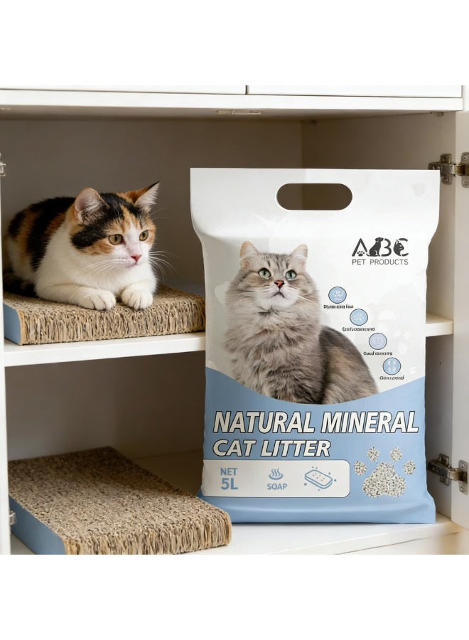 5 لتر/4 كجم حبيبات الفضلات الفطريّة القائم على الصودا الطبيعيّة، برائحة الصابون - Image 3